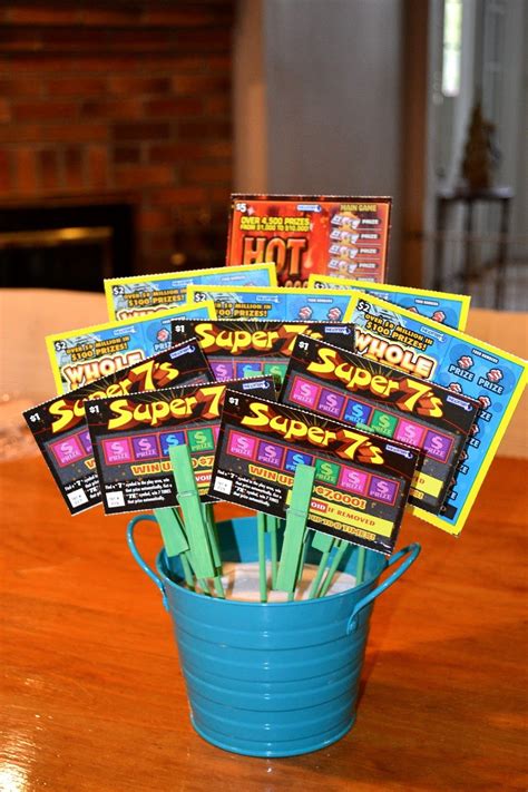 scratch ticket bouquet